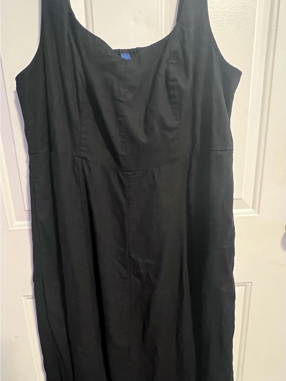 Classic Black Women's Soft-Sweetheart Neck Dress